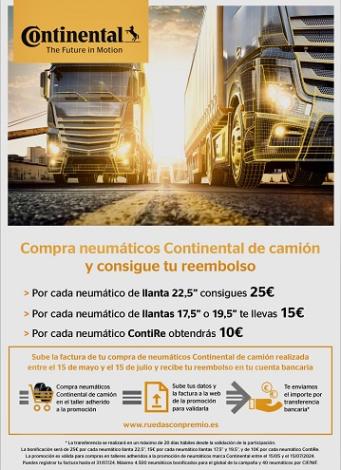 Promoción de neumáticos camión Continental