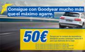 Goodyear ofrece a sus clientes que cambien neumáticos máximo agarre y hasta 50 euros