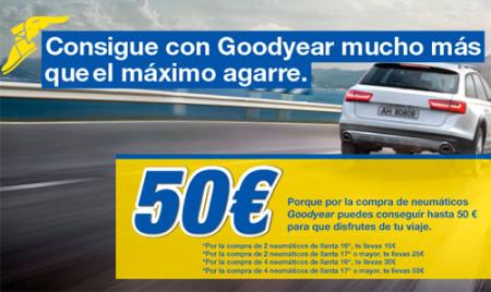 Máximo agarre y hasta 50 euros con Goodyear