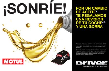 Driver Center y Motul incentivan el cambio de aceite