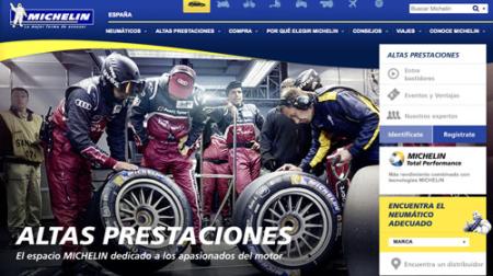 Michelin lanza una nueva web exclusiva de Altas Prestaciones