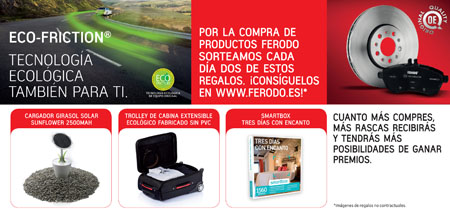 Federal-Mogul Motorparts premia la instalación de pastillas de freno ecológicas