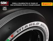 Pirelli conmemora el 25 aniversario de Superbikes con el neumático Silver Stripes