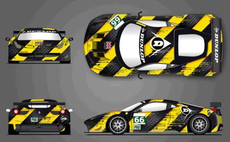 Diseño ganador del Dunlop Art Car 2012