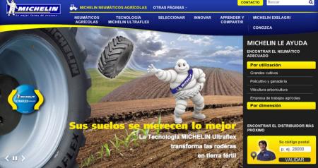 Michelin renueva sus webs agrícolas